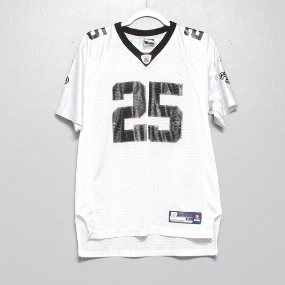 NFL authentic New Orleans Saints Reggie Bush black white football jersey - Picture 1 of 6